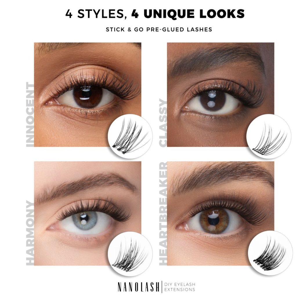 Selbstklebende Wimpern nanolash